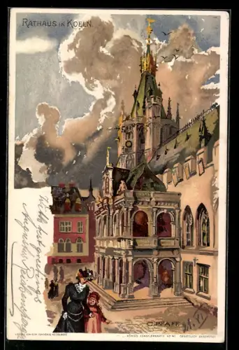 Lithographie Köln, Rathaus