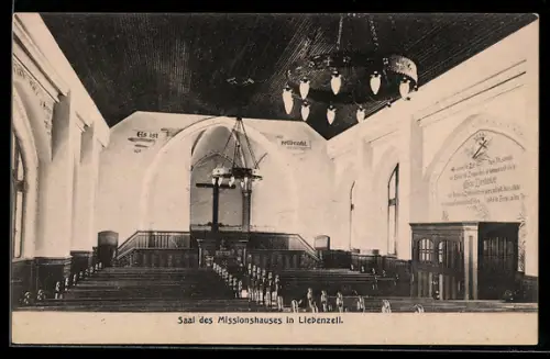 AK Bad Liebenzell, Saal des Missionshauses