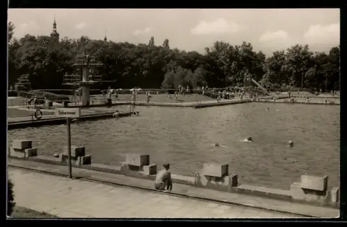 AK Riesa /Elbe, Stadtbad