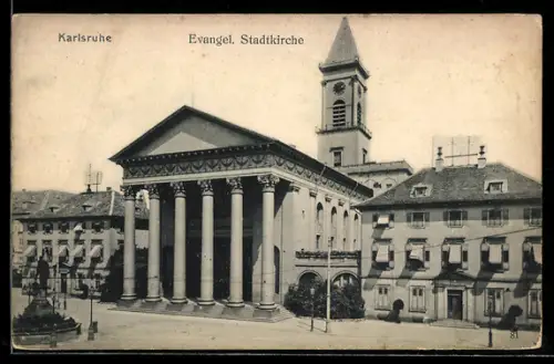 AK Karlsruhe, Evangelische Stadtkirche