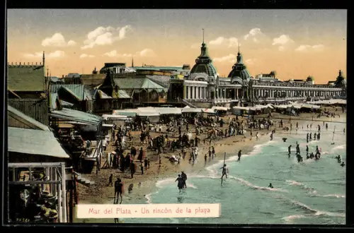 AK Mar del Plata, Un rincón de la playa