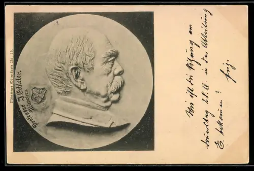 AK Portrait von Otto von Bismarck im Profil