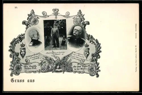 AK Bismarck, Portraits und Zitate