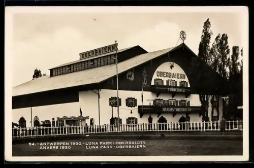 AK Antwerpen, Welt-Ausstellung 1930, Luna-Park Oberbaiern