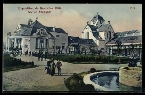 AK Bruxelles, Exposition Universelle 1910, Ausstellung, Section Allemande