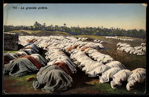 AK La grande prière, Betende Muslime, Islam, Lehnert & Landrock