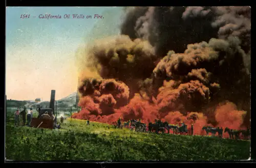 AK California, Oil Wells on Fire, Erdöl
