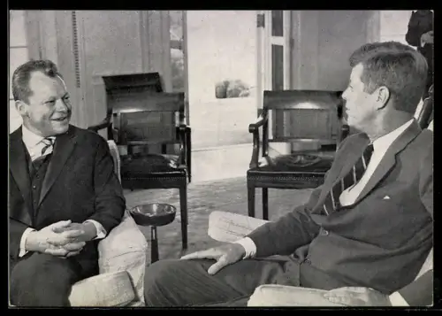 AK Berlin, Präsident der USA John F. Kennedy im Gespräch mit Willy Brandt