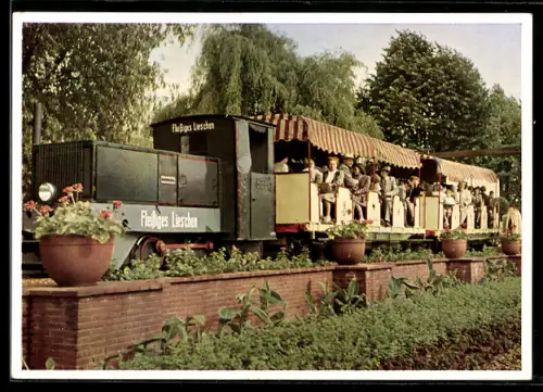 AK Essen, Ausstellung Gruga 1952, Grugabahn, Kleinbahn