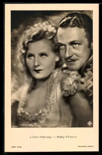AK Schauspielerpaar Lilian Harvey und Willy Fritsch