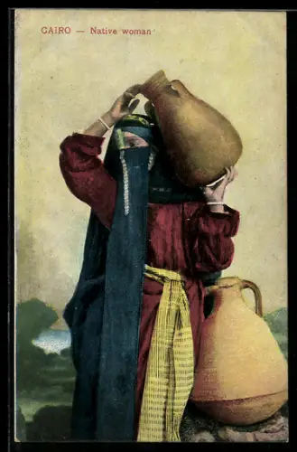 AK Cairo, Native woman, arabische Volkstypen