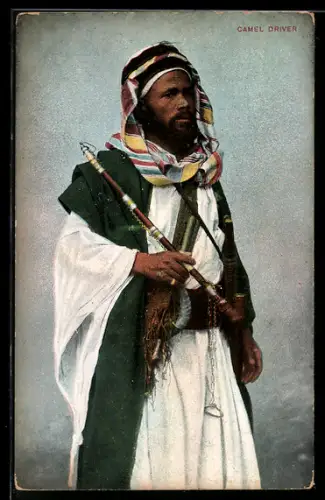AK Camel Driver mit Turban