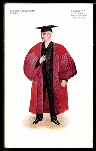 AK Oxford University - Robes, Doctor of civil law or medicine (full dress)