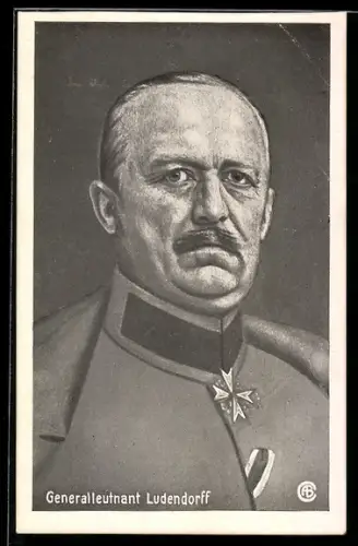 AK Generalleutnant Erich Ludendorff in Uniform