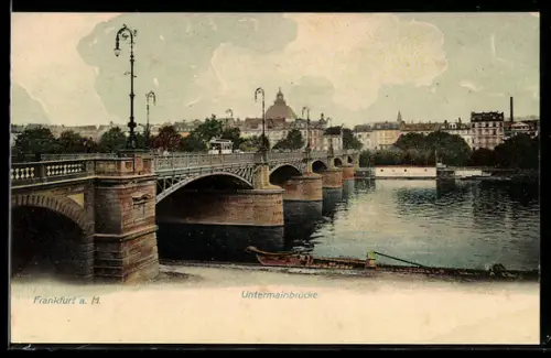 AK Frankfurt a. M., Untermainbrücke