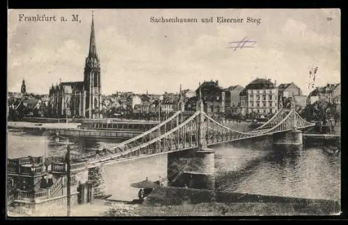 AK Frankfurt a. M., Sachsenhausen und Eiserner Steg