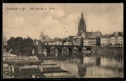 AK Alt-Frankfurt, Alte Brücke und Dom