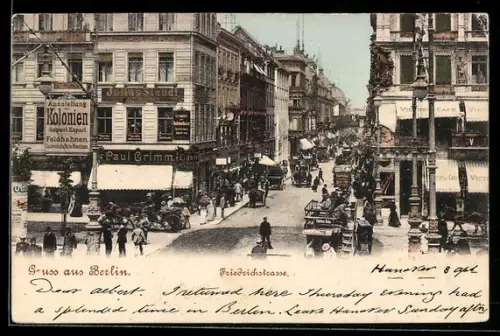 AK Berlin, Friedrichstrasse Ecke Unter den Linden