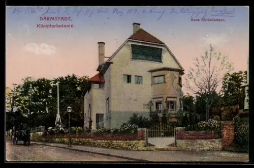 AK Darmstadt, Künstler-Kolonie, Haus Christiansen