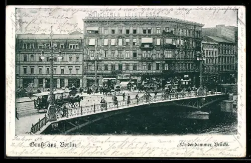 AK Berlin, Partie an der Weidendammer Brücke