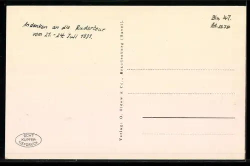 AK Brandenburg, Kurfürstenhaus mit Roland und Rathaus