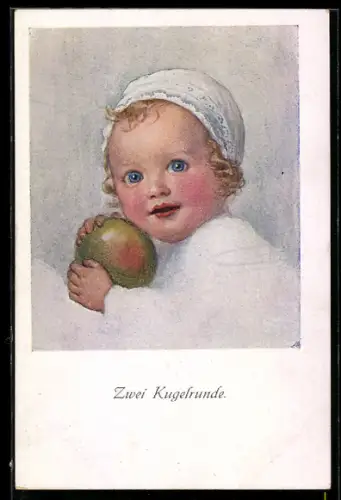 Künstler-AK M. Munk Nr. 923: Kleines Kind mit Ball