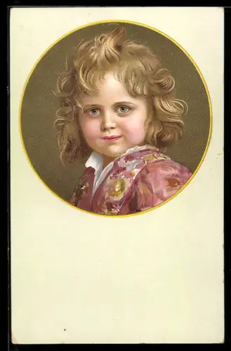 Künstler-AK M.Munk Nr. 1387: Portrait eines kleinen Kindes