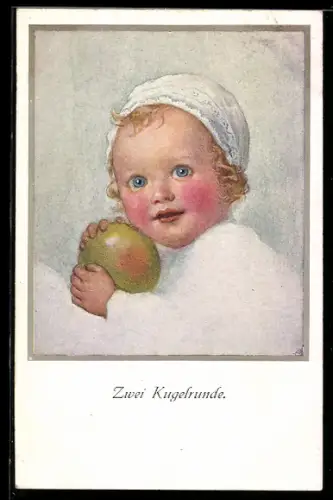 Künstler-AK M. Munk Nr. 707: Zwei Kugelrunde