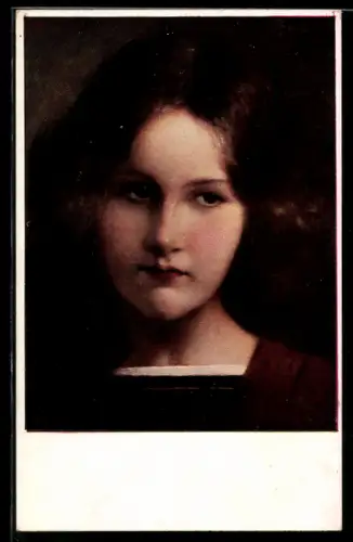 Künstler-AK M. Munk Nr. 707: Porträt einer jungen Dame
