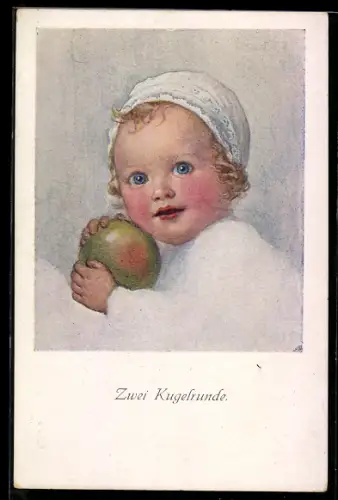 Künstler-AK M. Munk Nr. 707: Zwei Kugelrunde
