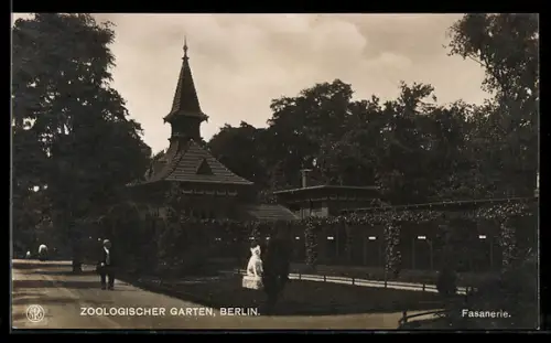 AK Berlin, Zoologischer Garten, Fasanerie