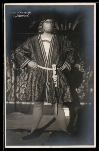 AK Eduard von Winterstein in Jedermann, Theaterszene