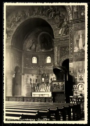 AK Berlin-Steglitz, Rosenkranz-Basilika, Innenansicht