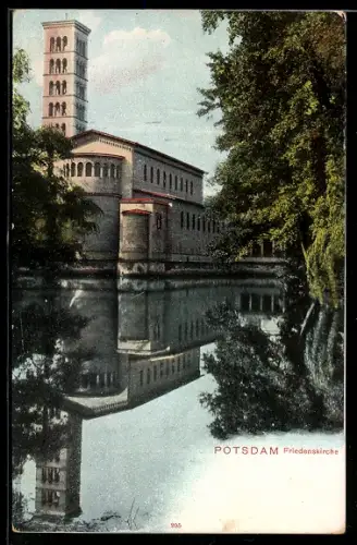 AK Potsdam, Ansicht der Friedenskirche