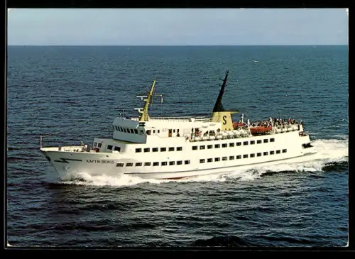 AK Passagierschiff M.S. Käpt`n Brass der Seetrouristik Reederei Burgstaaken-Fehmarn auf See