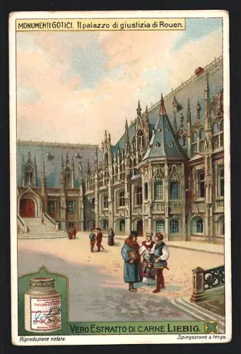 Sammelbild Liebig, Monumenti Gotici, Il palazzo di giustizia di Rouen