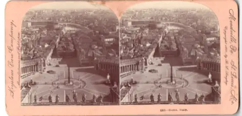 Stereo-Fotografie Keystone View Company, St. Louis, Ansicht Rome, View of the city