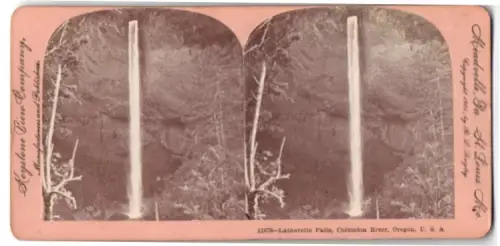 Stereo-Fotografie Keystone View Company, St. Louis, Ansicht Latourelle Falls, OR, View of the falls on Columbia River