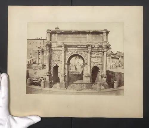 Fotografie Ansicht Roma, Arco Trionfale di Settimio Severo, Grossformat 35 x 28cm