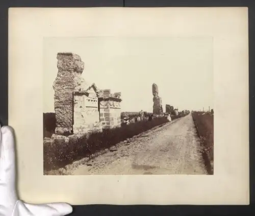 Fotografie Ansicht Roma, Via Appia, Grossformat 35 x 28cm