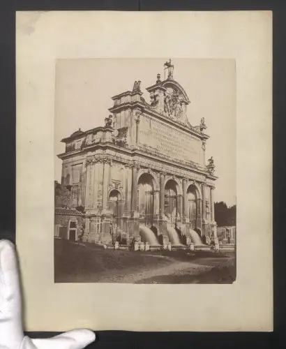 Fotografie Ansicht Rom, Fontana Paola, Grossformat 35 x 28cm