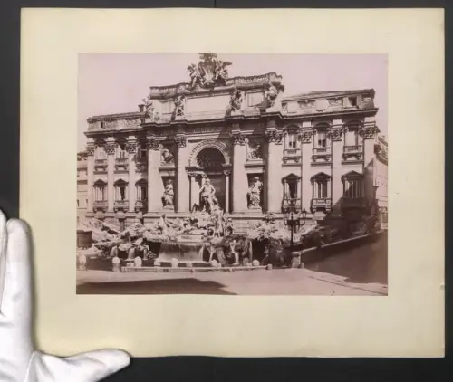 Fotografie Ansicht Roma, Fontana di Trevi, Grossformat 35 x 28cm