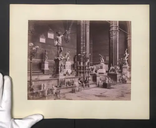 Fotografie Ansicht Firenze, Loggia dei Lanzi, Grossformat 35 x 28cm