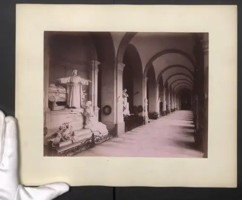 Fotografie Ansicht Genova, Camposanto, Galleria Tomato, Grossformat 35 x 28cm