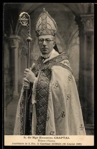 AK S. Gr. Mgr. Emmanuel Chaptal, Eveque d`Isonda