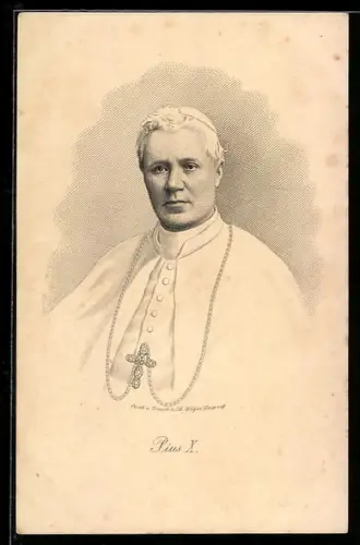 Künstler-AK Papst Pius X. im Ornat, Giuseppe Sarto, Patriarch von Venedig