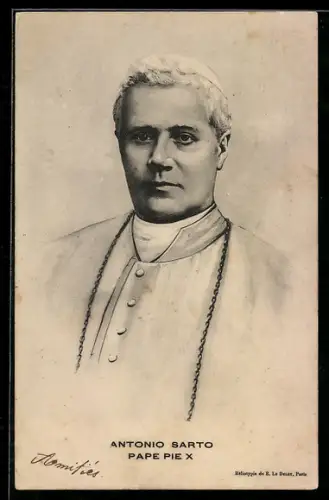 AK Porträt von Papst Pius X.