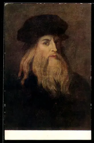 AK Selbstbildnis von Leonardo da Vinci