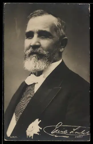 AK Portrait des französischen Staatsmannes Emile Loubet