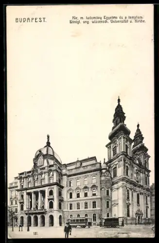 AK Budapest, Königl. ungar. wissenschaftl. Universität und Kirche